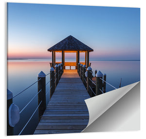 Pamlico Sound Lagoon Gazebo Wall Art