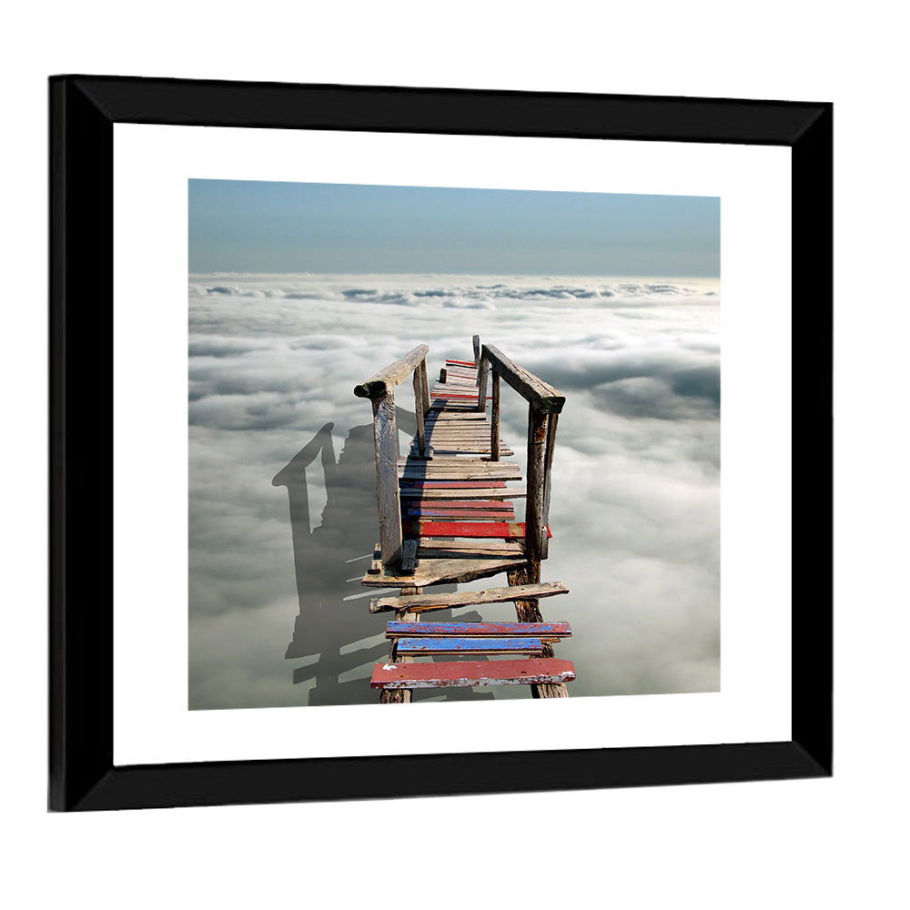 Bridge Over Clouds Wall Art