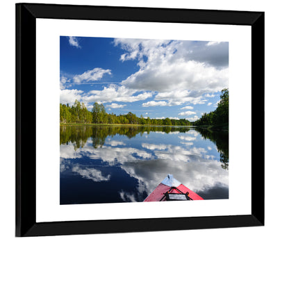 Karelia Kayak Reflection Wall Art