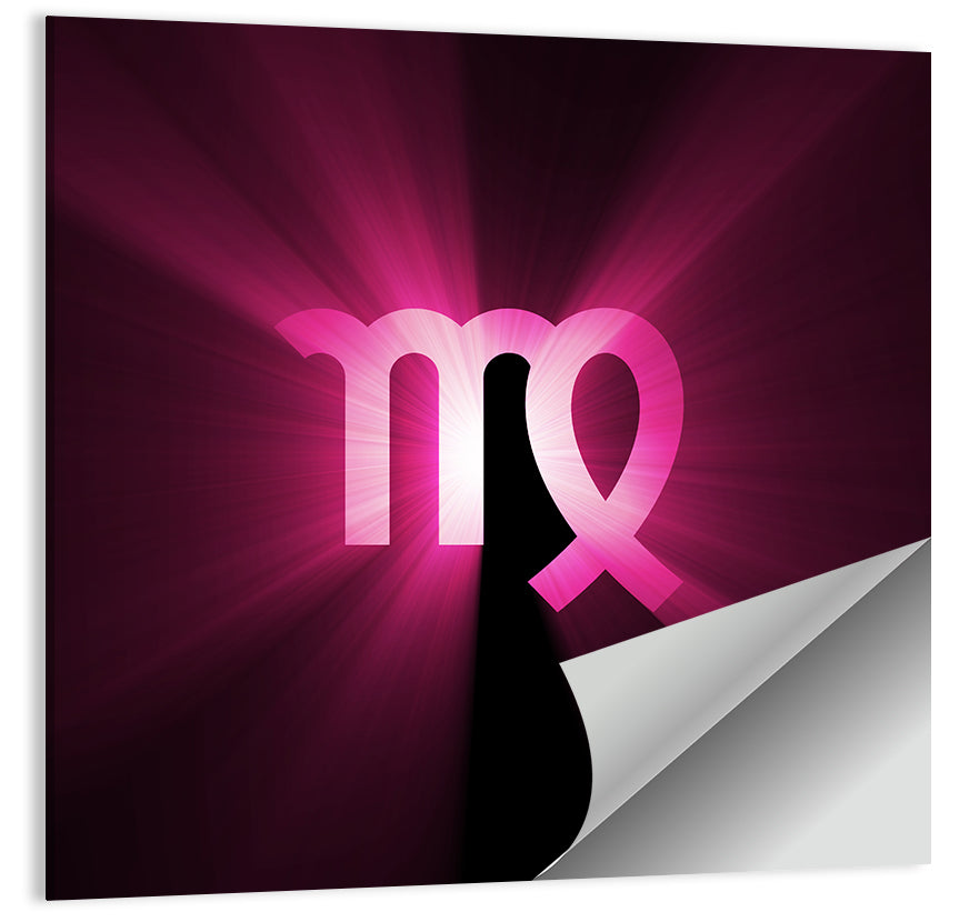 Radiant Virgo Symbol Wall Art