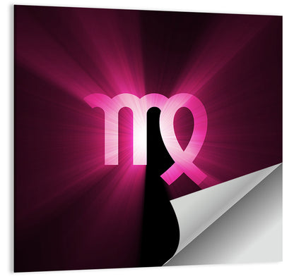 Radiant Virgo Symbol Wall Art