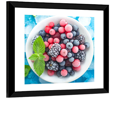 Frozen Berry Bowl Wall Art