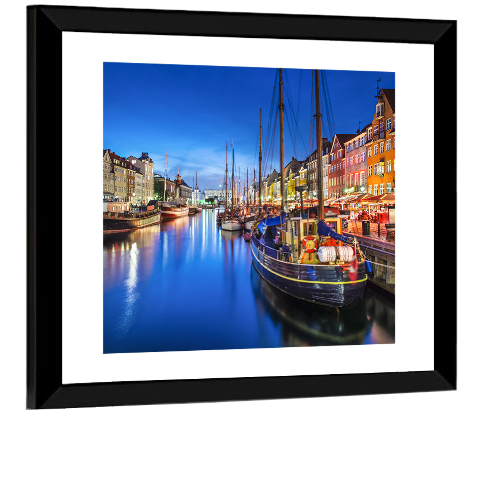 Nyhavn Canal at Dusk Wall Art