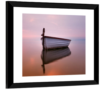 Pastel Boat Reflection Wall Art