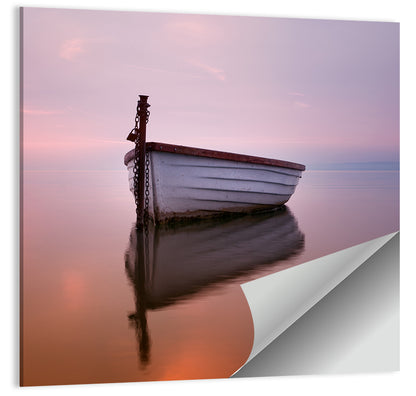 Pastel Boat Reflection Wall Art