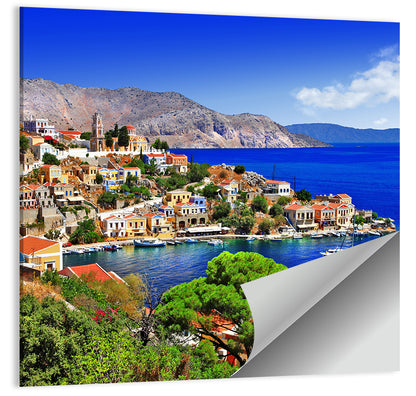 Symi Harbor, Greece Wall Art