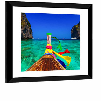 Maya Bay Long-tail Boat Wall Art