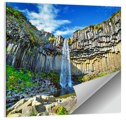 Svartifoss Basalt Falls Wall Art