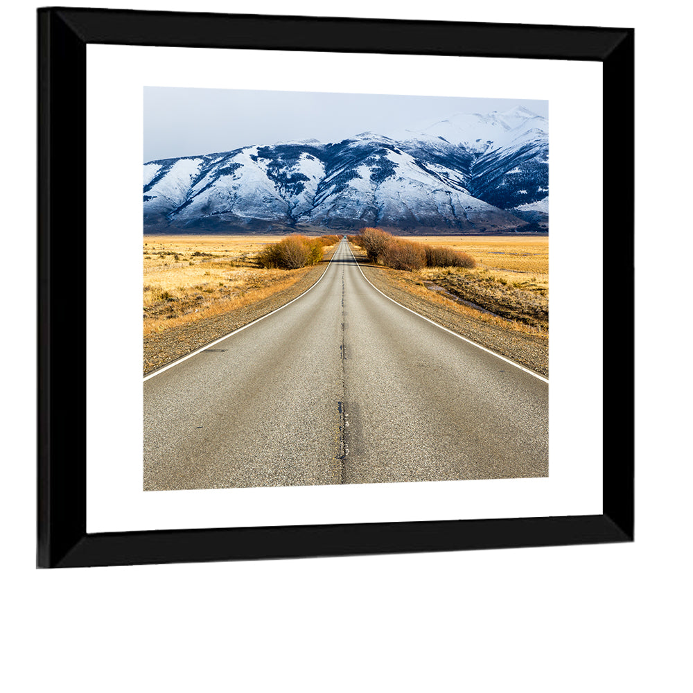 El Calafate Road with Snow Peaks Wall Art