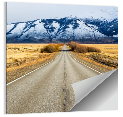 El Calafate Road with Snow Peaks Wall Art