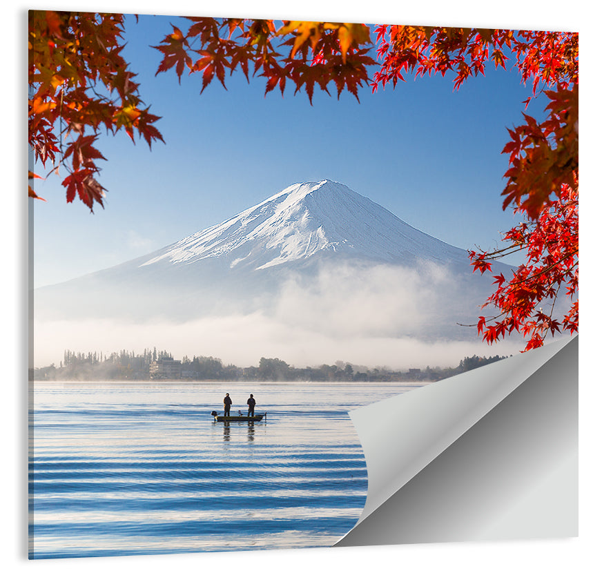 Mount Fuji Over Lake Kawaguchiko Wall Art