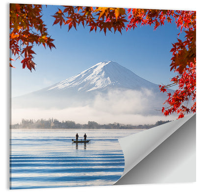 Mount Fuji Over Lake Kawaguchiko Wall Art