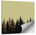 Fir Tree Silhouettes Wall Art