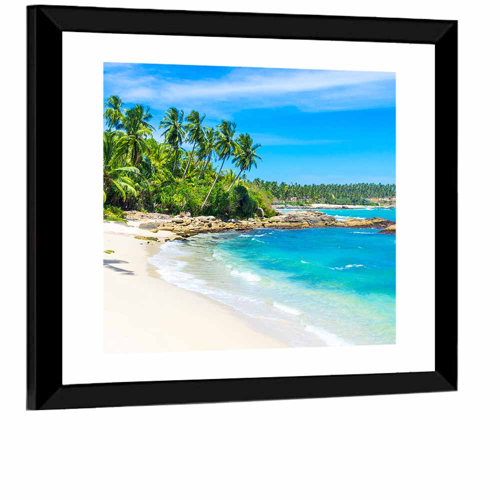 Sri Lanka Tropical Beach Wall Art