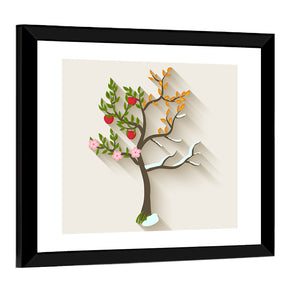 Four Seasons Tree Wall Art