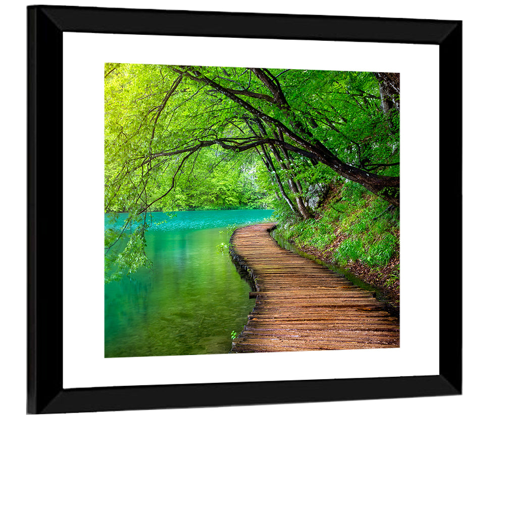 Plitvice Lakes Boardwalk Wall Art