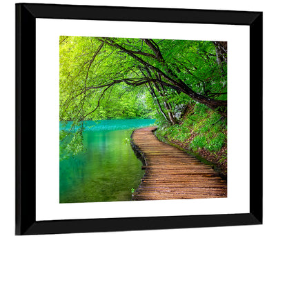 Plitvice Lakes Boardwalk Wall Art