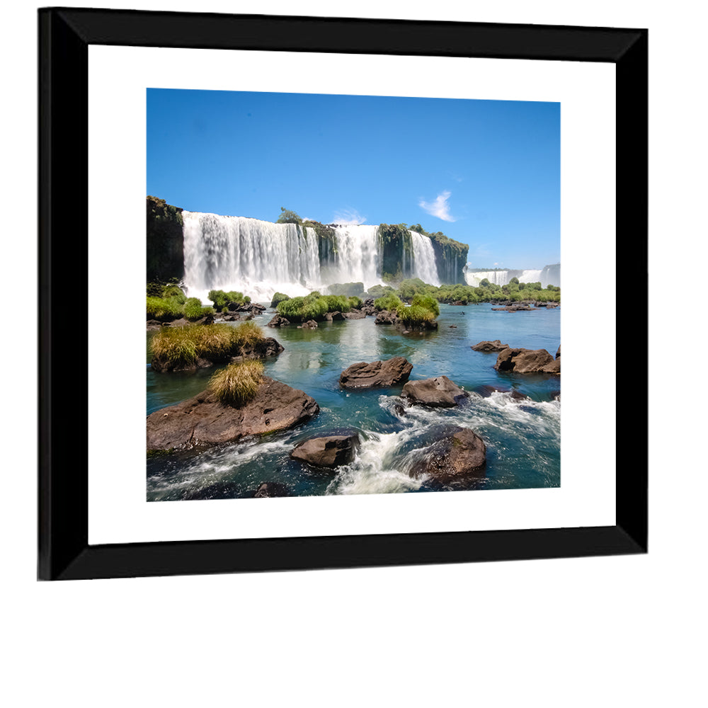 Iguazu River and Falls, Foz Do Iguaçu Wall Art