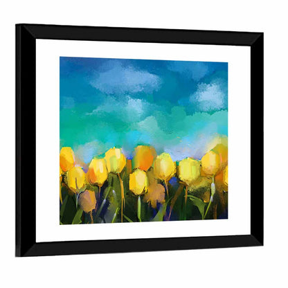 Blue Tulip Horizon Wall Art