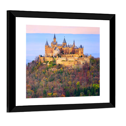Hohenzollern Castle at Sunset Wall Art