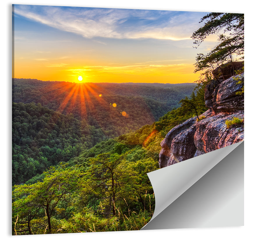 Big South Fork Gorge Sunset Wall Art