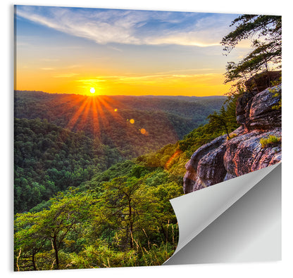 Big South Fork Gorge Sunset Wall Art