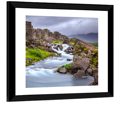 Öxarárfoss Stream, Þingvellir Wall Art