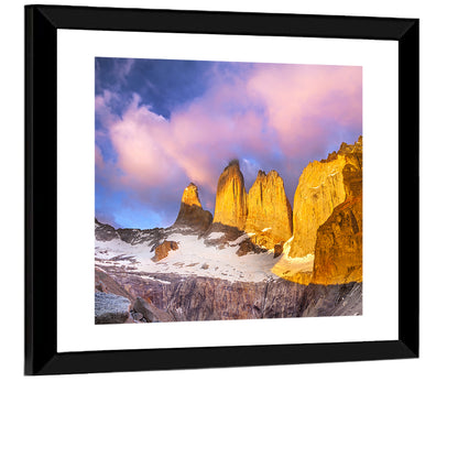 Torres Del Paine Alpenglow Wall Art