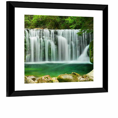 Emerald Lake Waterfall Wall Art
