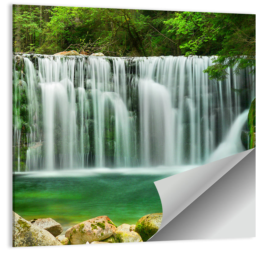 Emerald Lake Waterfall Wall Art