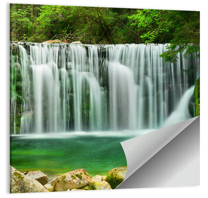Emerald Lake Waterfall Wall Art