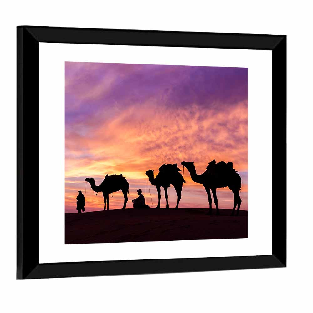 Rajasthan Desert Sunset Wall Art
