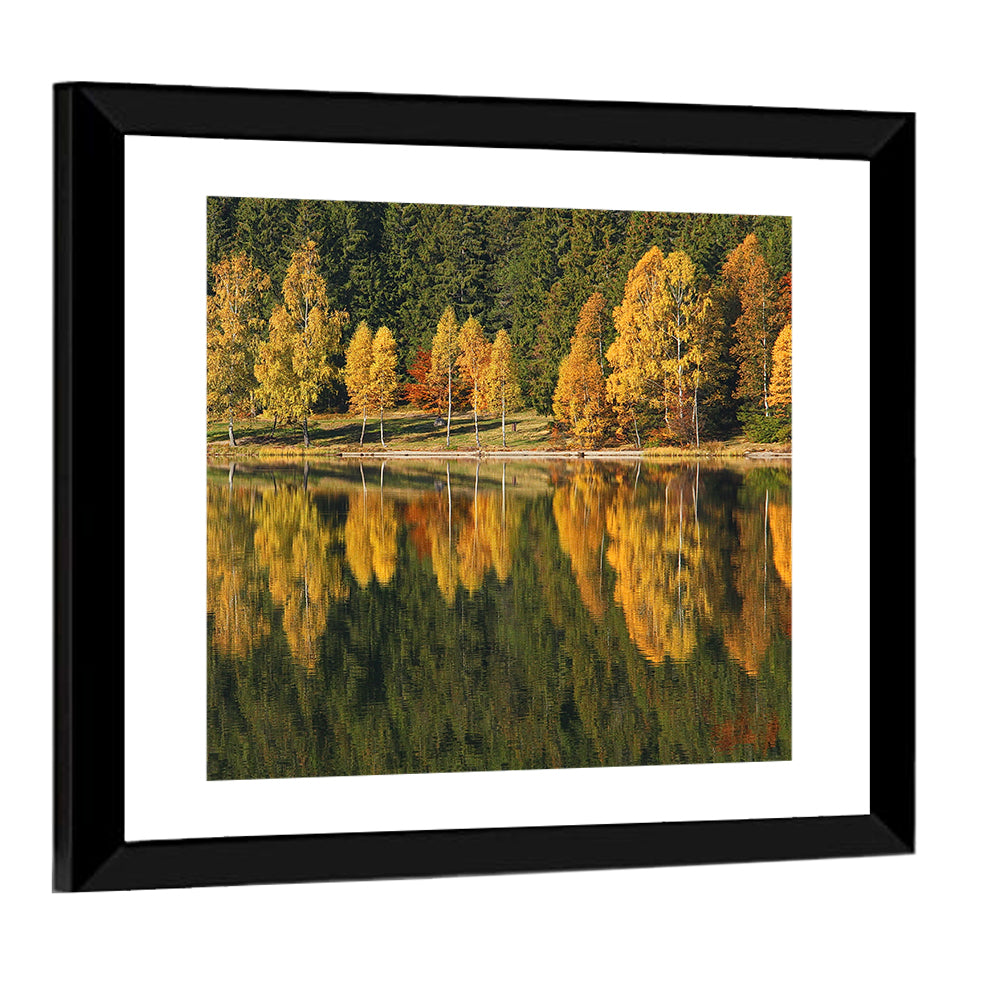 Saint Anna Lake Autumn Reflection Wall Art