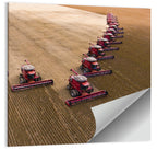 Aerial Soybean Harvest Wall Art