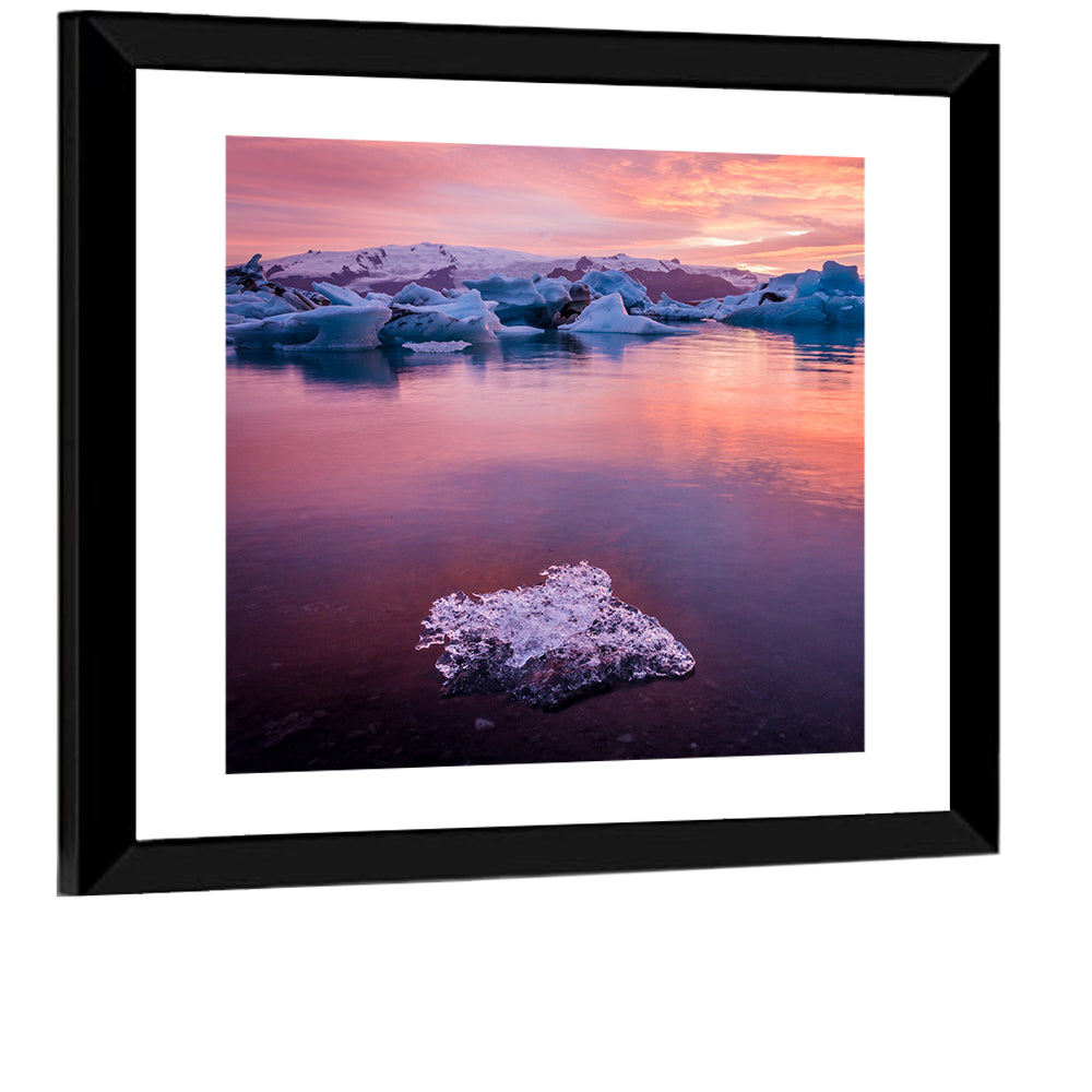Jökulsárlón Dusk Lagoon Wall Art