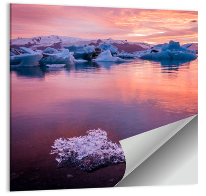 Jökulsárlón Dusk Lagoon Wall Art