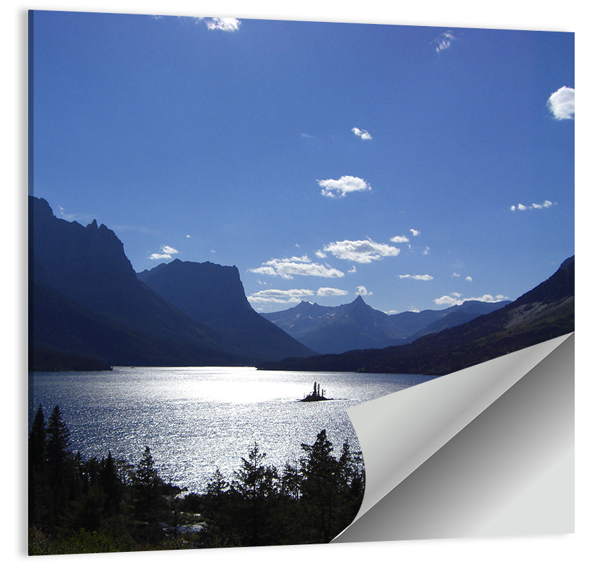 Montana Mountains Lake Wall Art