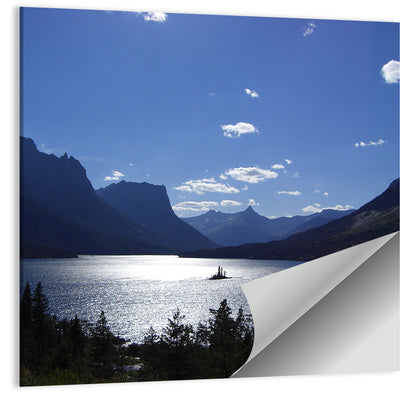 Montana Mountains Lake Wall Art