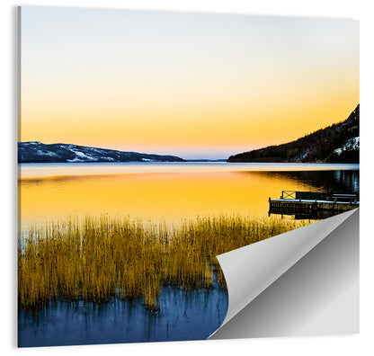 Lapland Lake Sunrise Wall Art
