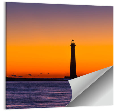 Lighthouse Sunset Wall Art