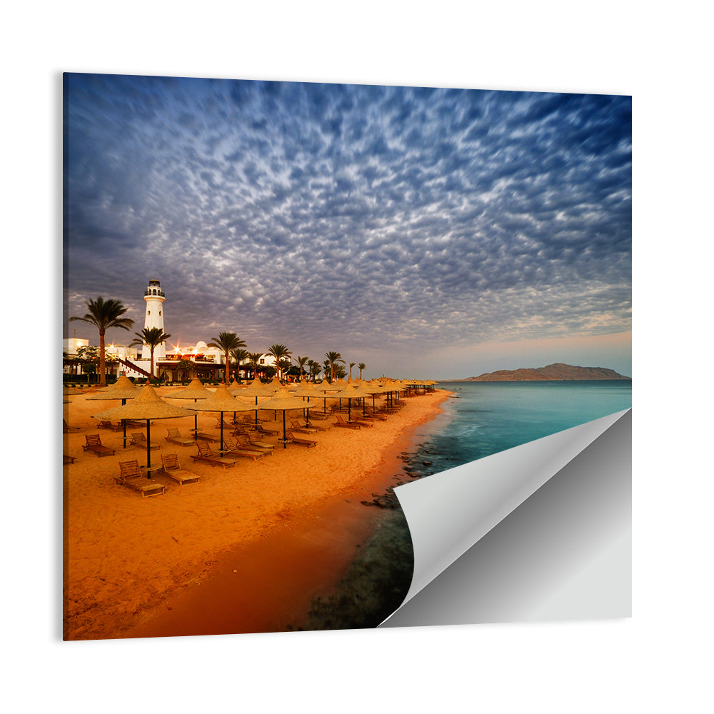 Sharm El Sheikh Beach at Dusk Wall Art