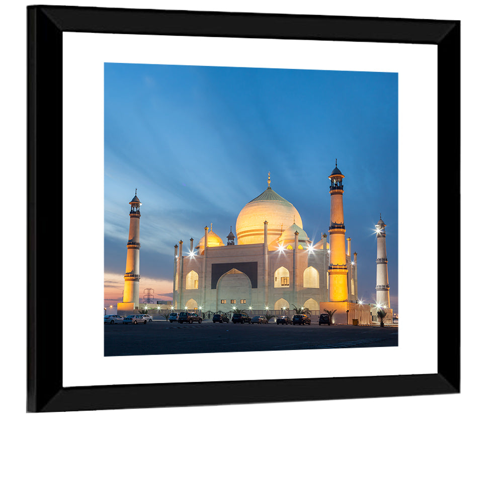 Siddiqa Fatima Zahra Mosque at Dusk Wall Art