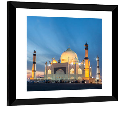 Siddiqa Fatima Zahra Mosque at Dusk Wall Art