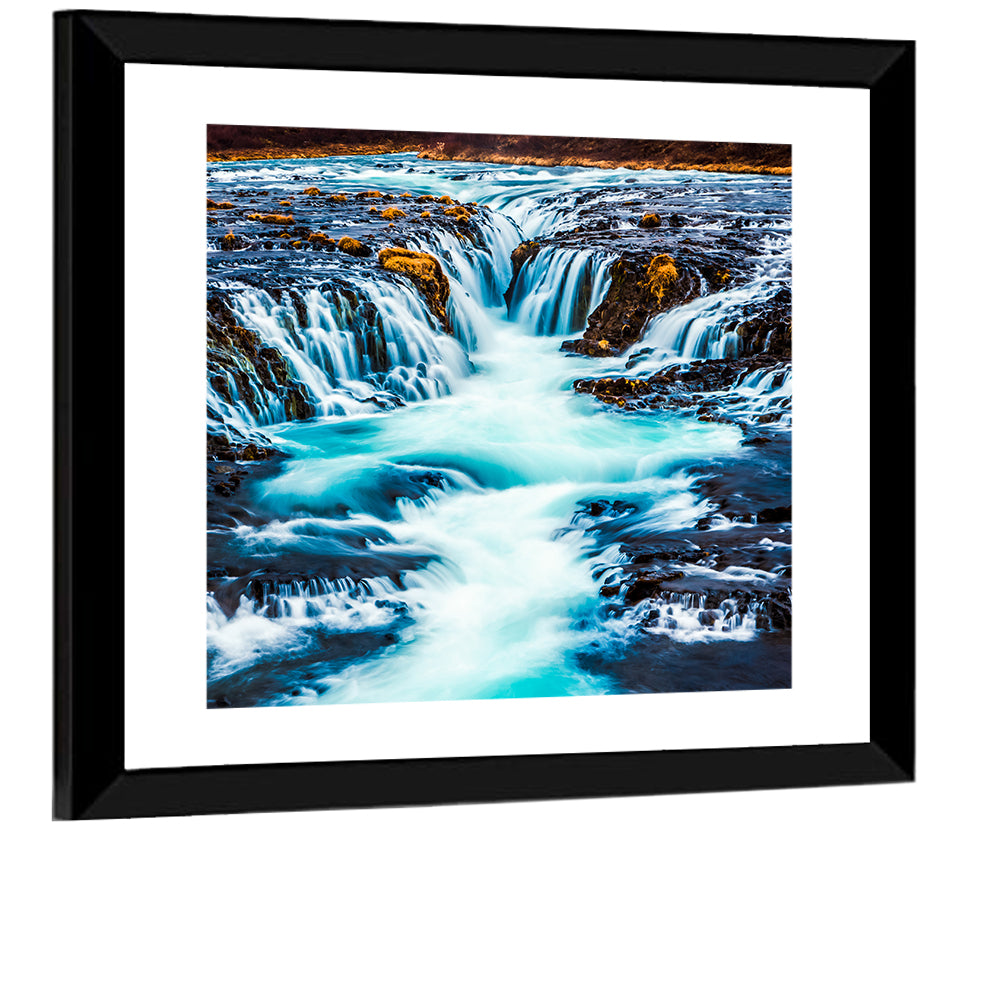 Bruarfoss Multi Tier Waterfall Wall Art