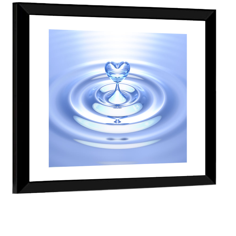 Heart-shaped Water Droplet Wall Art