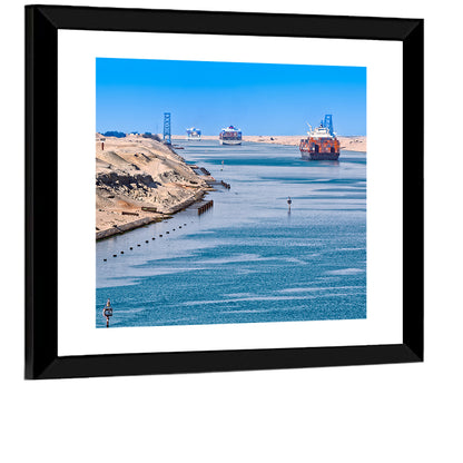 Suez Canal Container Ships Wall Art