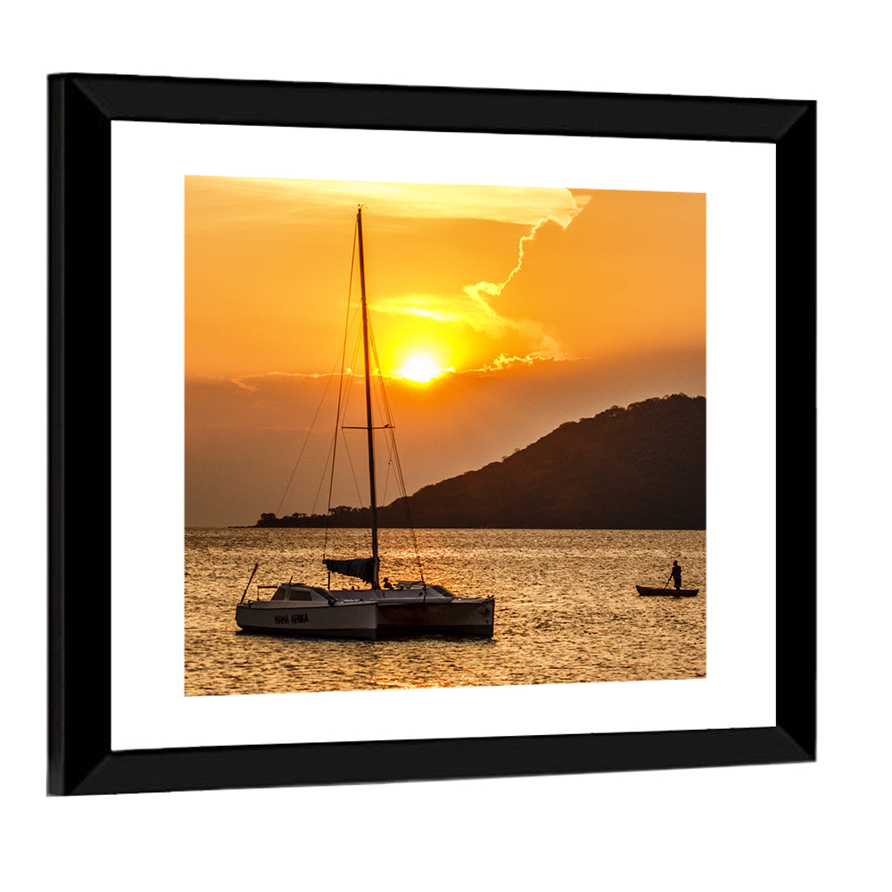 Mama Afrika Sunset, Lake Malawi Wall Art