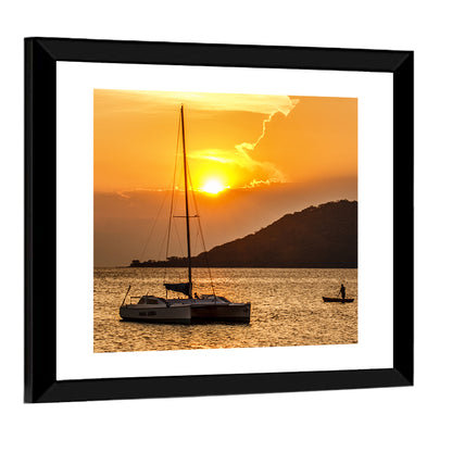 Mama Afrika Sunset, Lake Malawi Wall Art