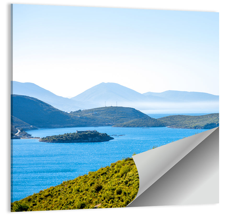 Porto Palermo Bay with Ali Pasha Castle Wall Art