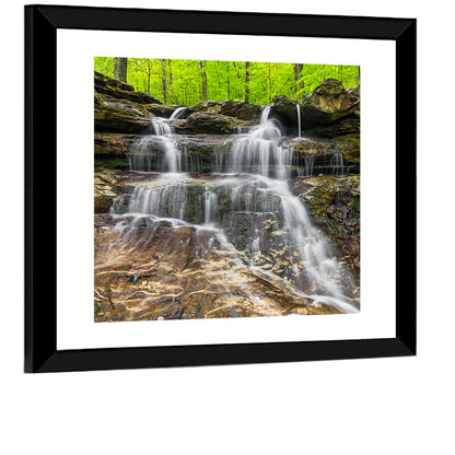 Mossy Ledge Waterfall Wall Art